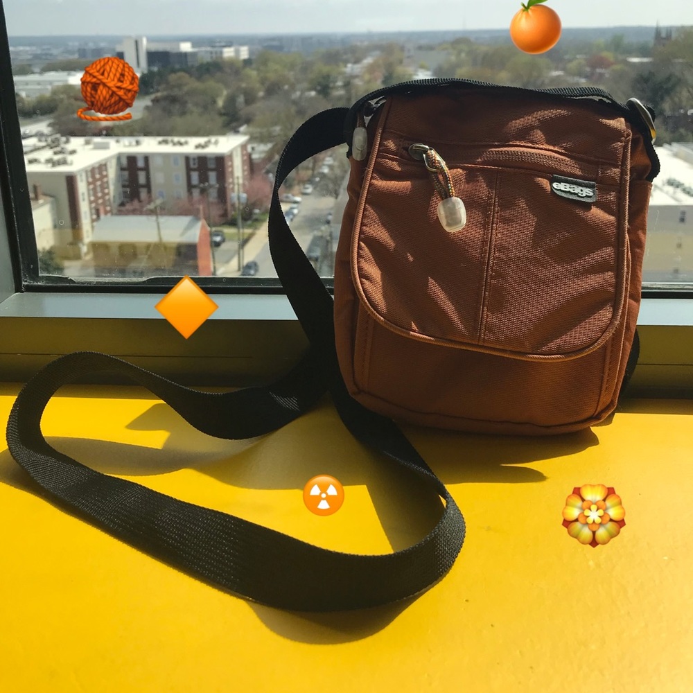Orange crossbody bag